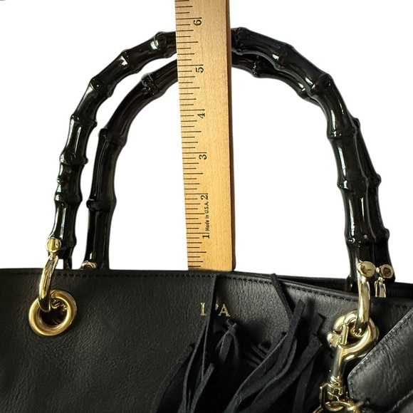 Mark & Graham BLACK BAMBOO ELISABETTA SLOUCH HANDBAG - Picture 6 of 11